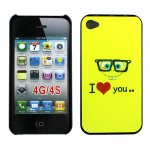 Wholesale iPhone 4 4S Sponge Design Hard Case (Sponge I Love You)